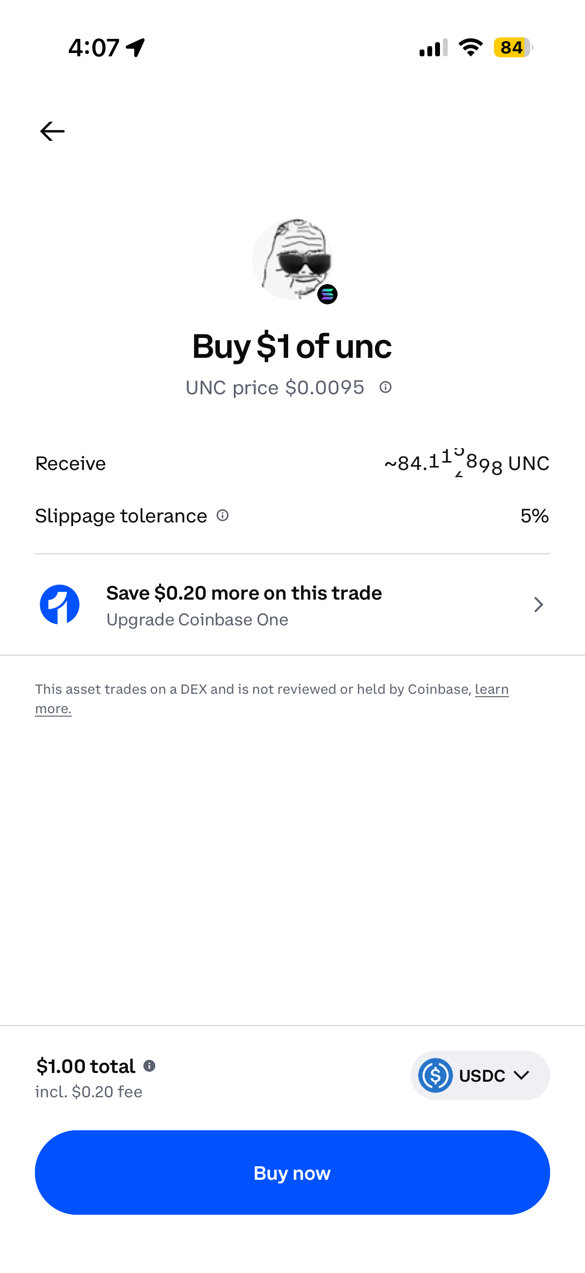 Existing DEX trade flow
